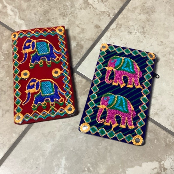 🍒 5PC PURSE SET BOHO INDIA BAG BUNDLE CROSSBODY BEAD EMBROIDERY INDIAN DESIGNER - Picture 3 of 13